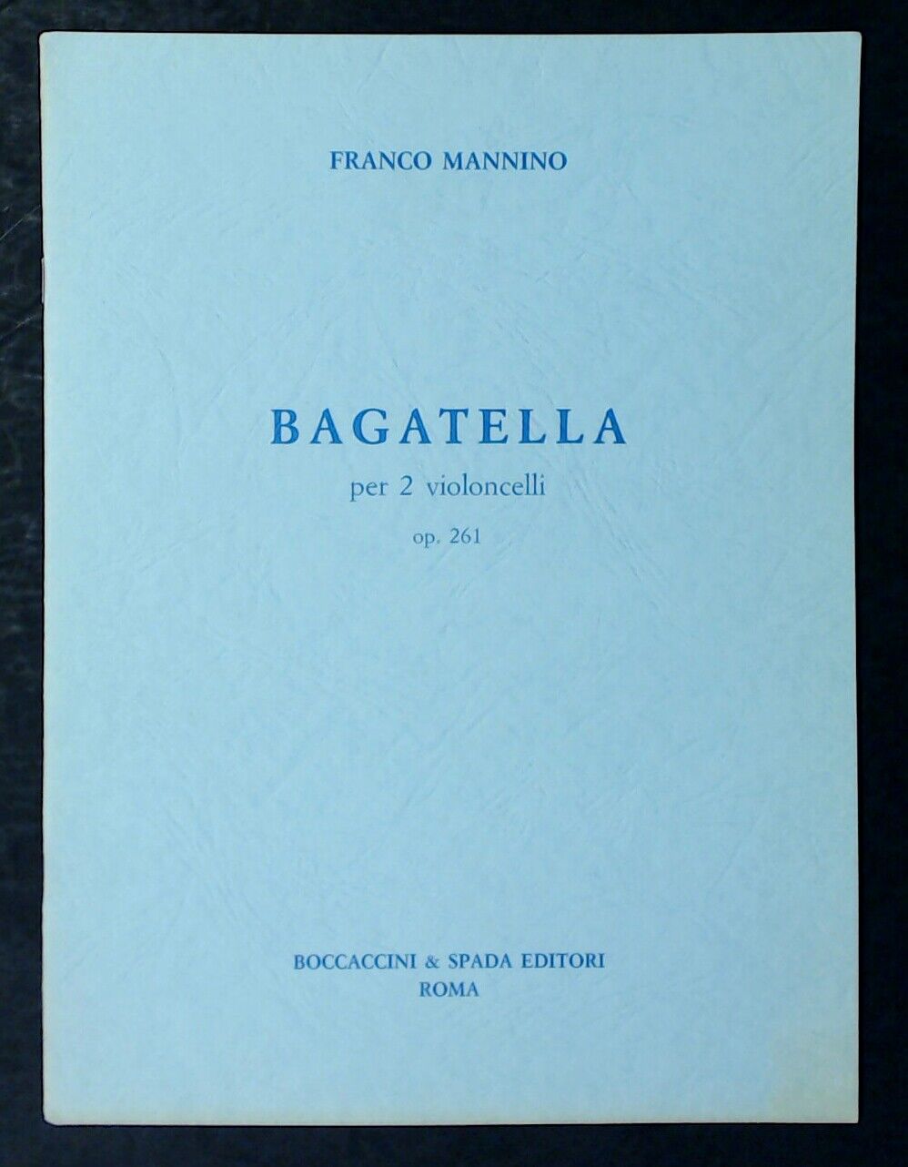 Franco Mannino Bagatella For 2 Violins Op 261 - Click Image to Close